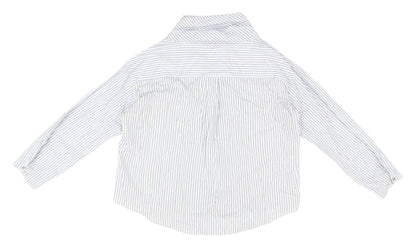 Womens UK Size XL Zara Blue Basic Button-Up