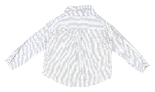 Womens UK Size XL Zara Blue Basic Button-Up