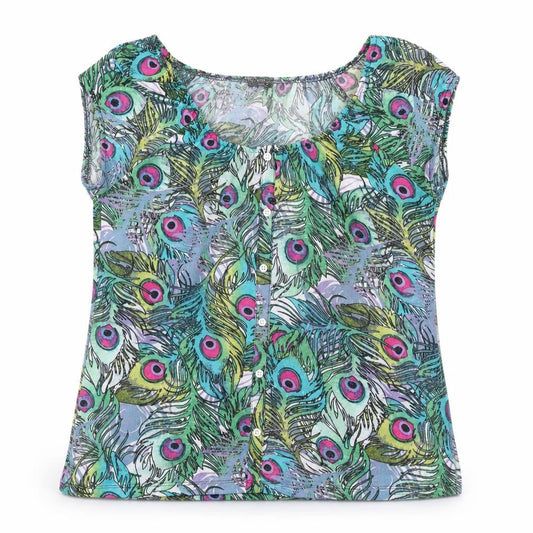 Womens UK Size 12 Originals Multicoloured Basic Blouse