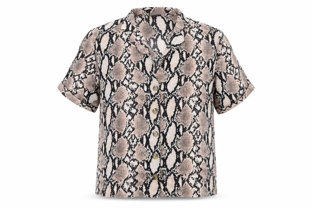 Womens UK Size 14 New Look Multicoloured Basic Blouse