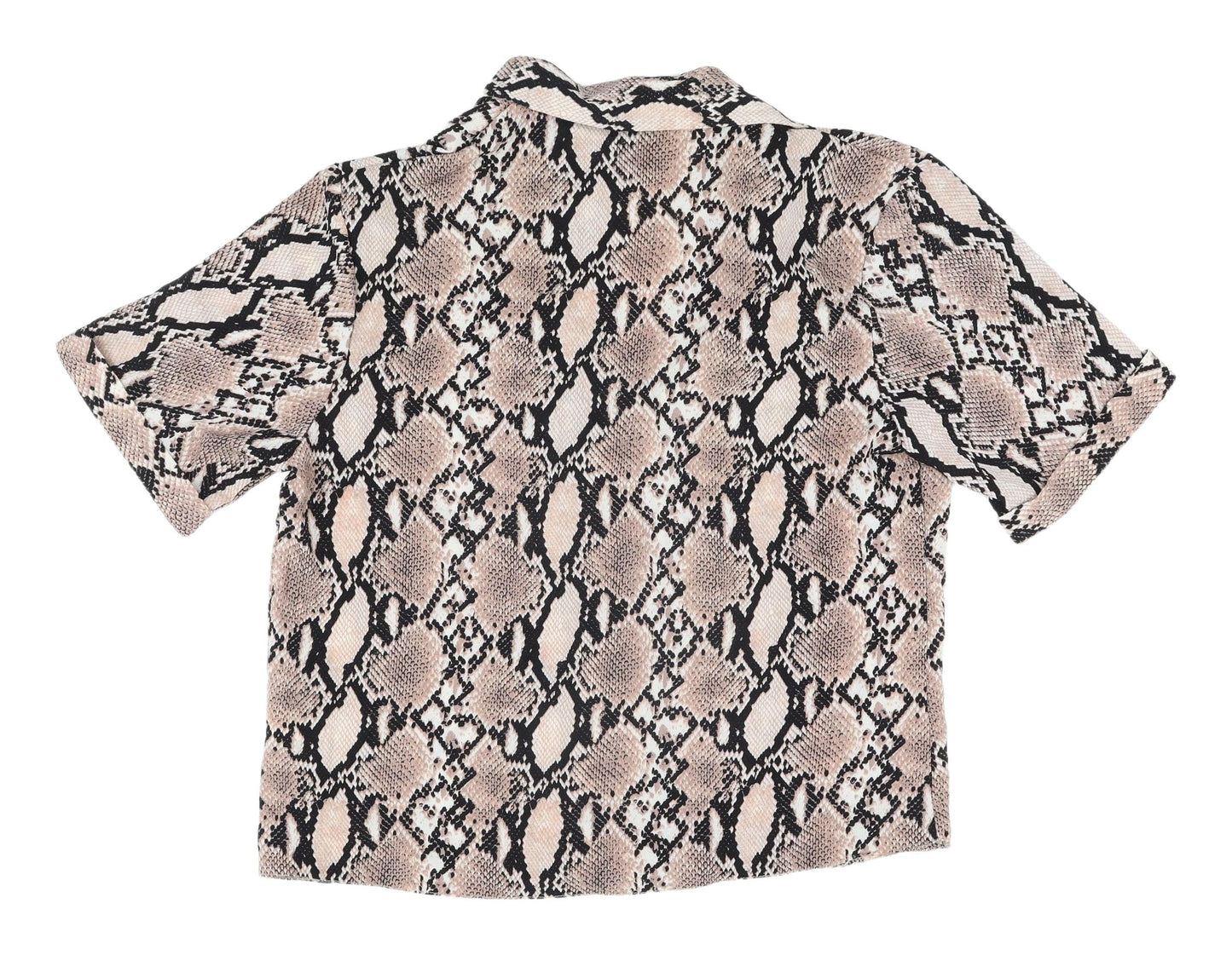 Womens UK Size 14 New Look Multicoloured Basic Blouse