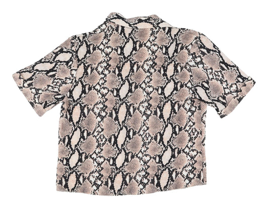 Womens UK Size 14 New Look Multicoloured Basic Blouse
