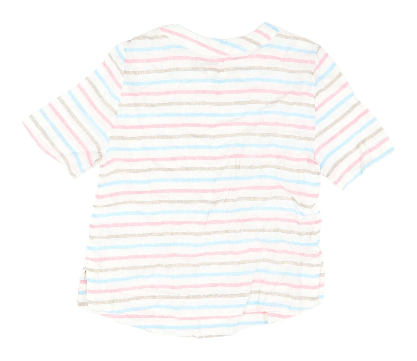 Womens UK Size 6 Marks and Spencer Multicoloured Basic T-Shirt