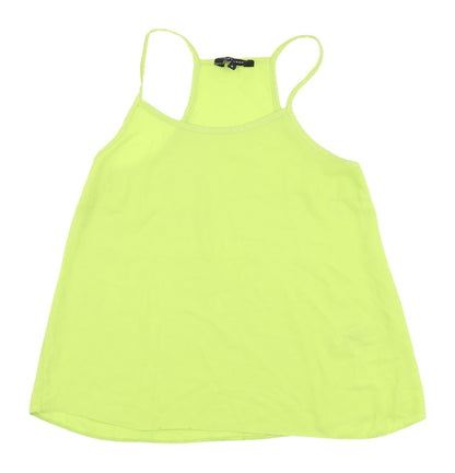 Womens UK Size 8 New Look Green Basic Tank