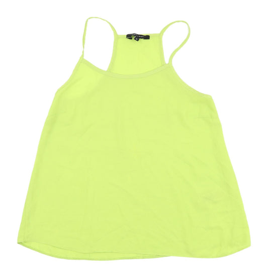 Womens UK Size 8 New Look Green Basic Tank