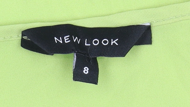 Womens UK Size 8 New Look Green Basic Tank