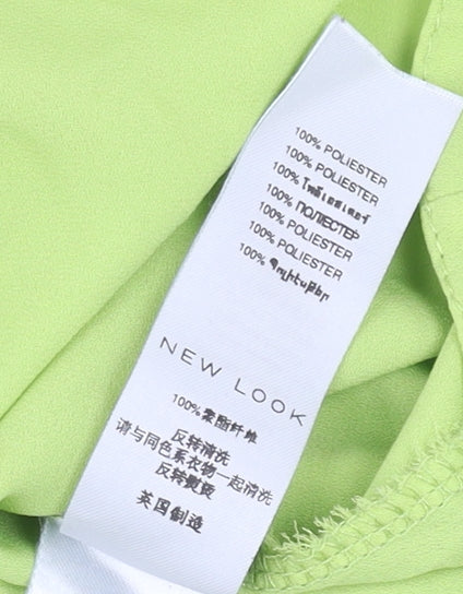 Womens UK Size 8 New Look Green Basic Tank