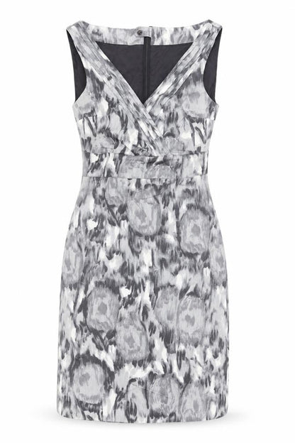 H&M Women's Grey Sheath Dress Size 8, Stylish & Elegant