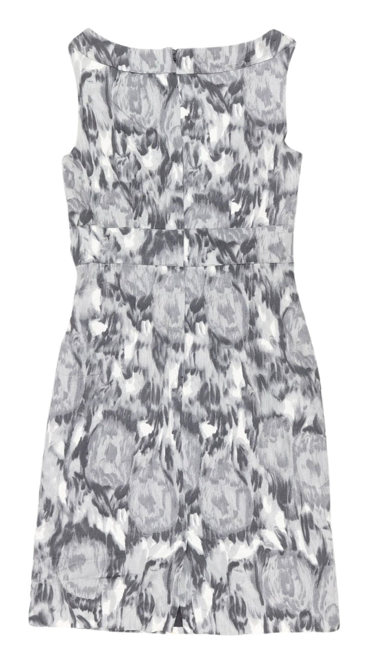 H&M Women's Grey Sheath Dress Size 8, Stylish & Elegant