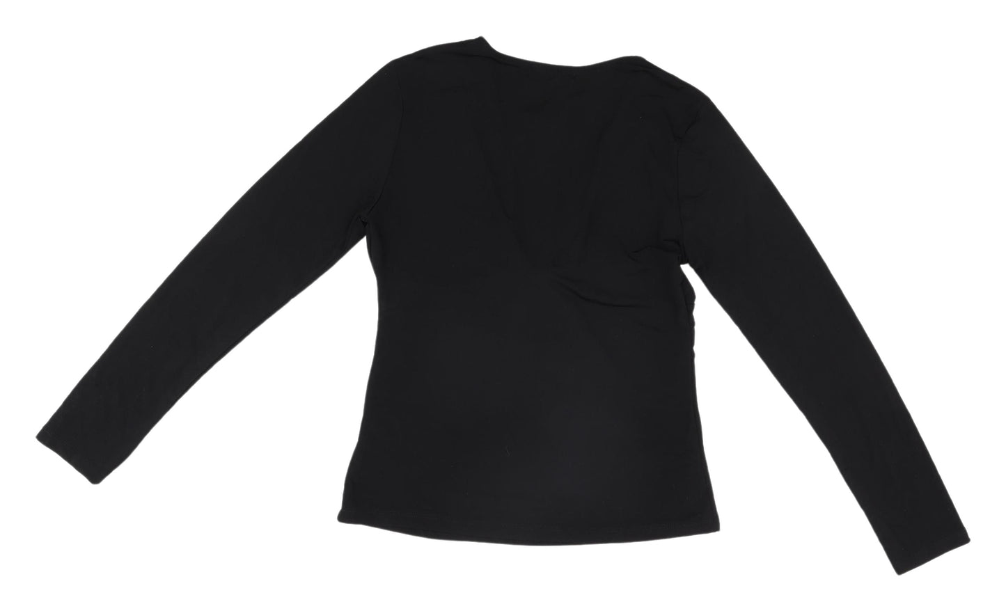 Womens UK Size 16 Jeuvre Black Wrap Blouse