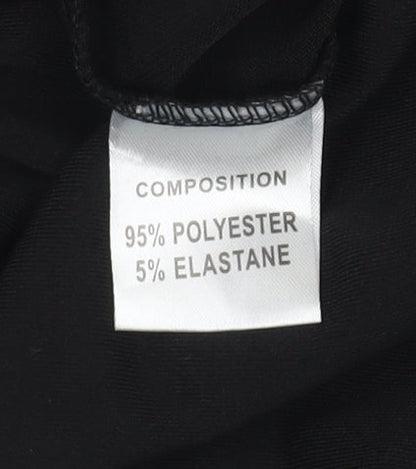 Womens UK Size 16 Jeuvre Black Wrap Blouse
