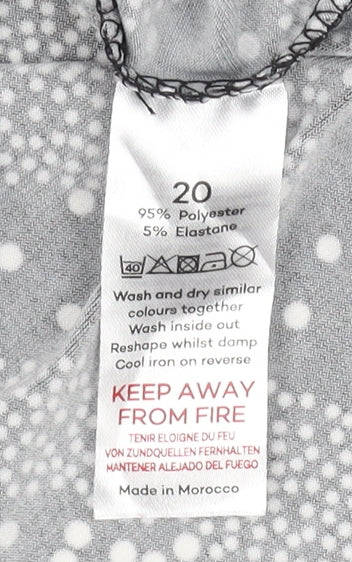 Bonmarché Women's Black Geometric Blouse, Size 20