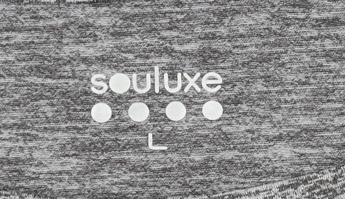 Unisex Adults UK Size L Souluxe Grey Basic T-Shirt