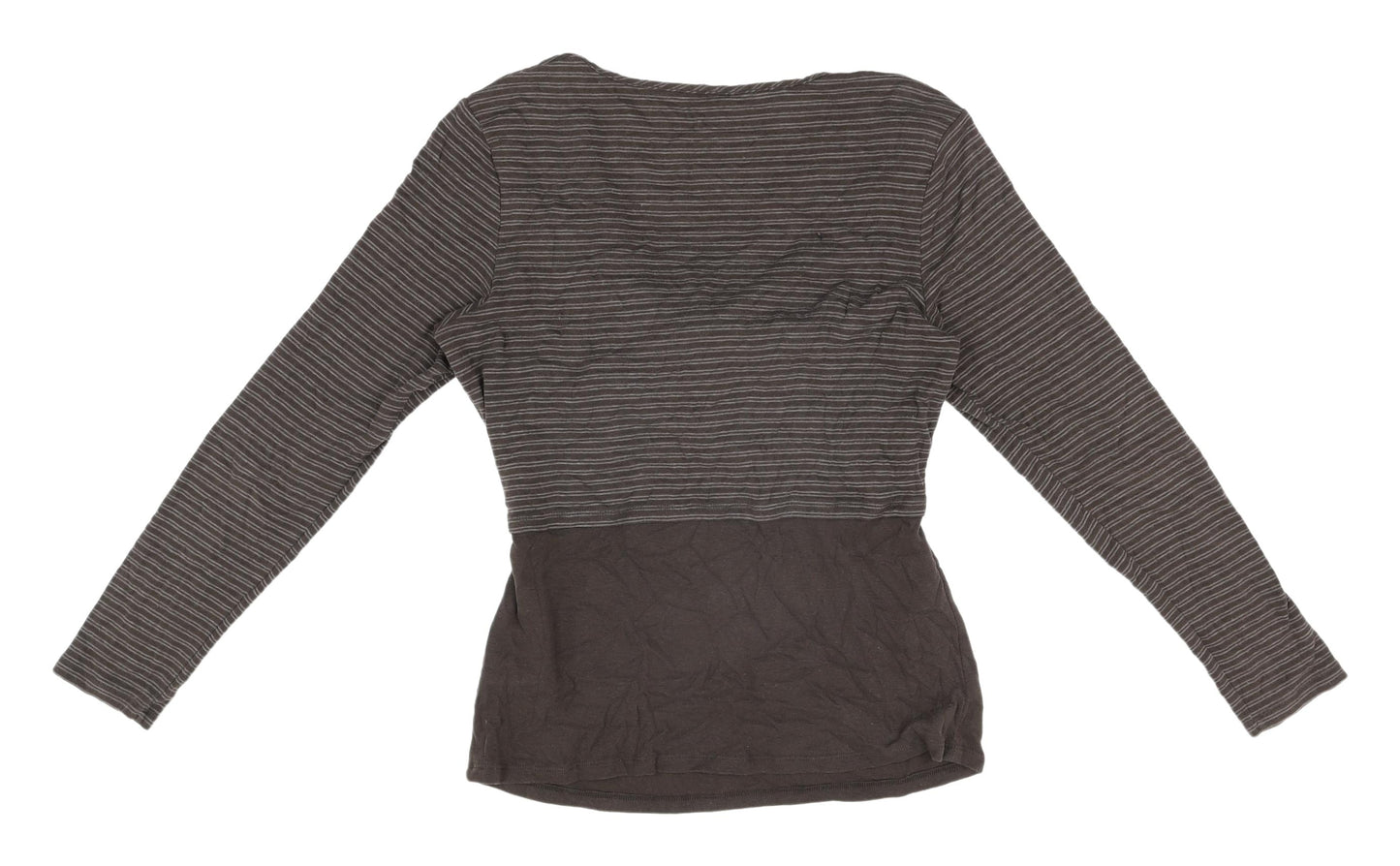 Womens UK Size 14 Marks and Spencer Brown Cropped T-Shirt
