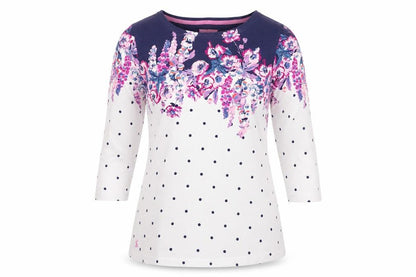 Womens UK Size 12 Joules Multicoloured Jersey T-Shirt