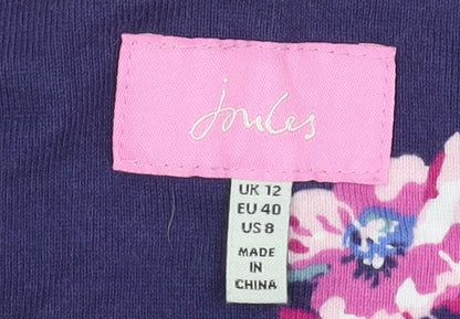 Womens UK Size 12 Joules Multicoloured Jersey T-Shirt