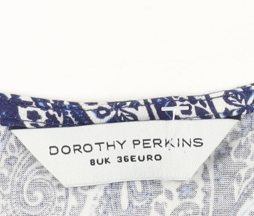 Dorothy Perkins Women's Blue Dress Size 8 Sleeveless