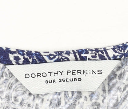 Dorothy Perkins Women's Blue Dress Size 8 Sleeveless
