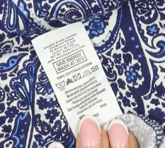 Dorothy Perkins Women's Blue Dress Size 8 Sleeveless