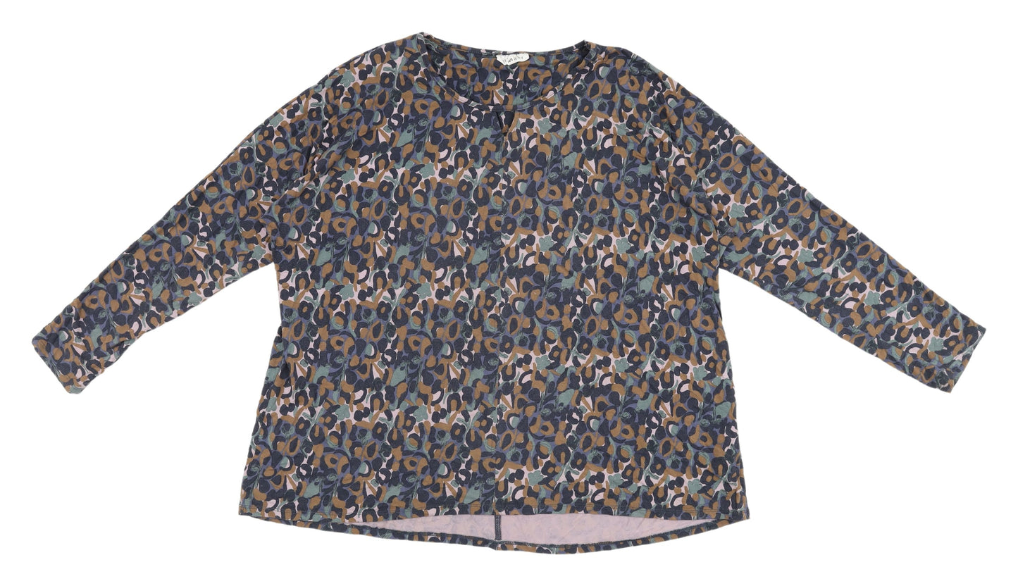 Womens UK Size 10 Thought Multicoloured Basic Blouse