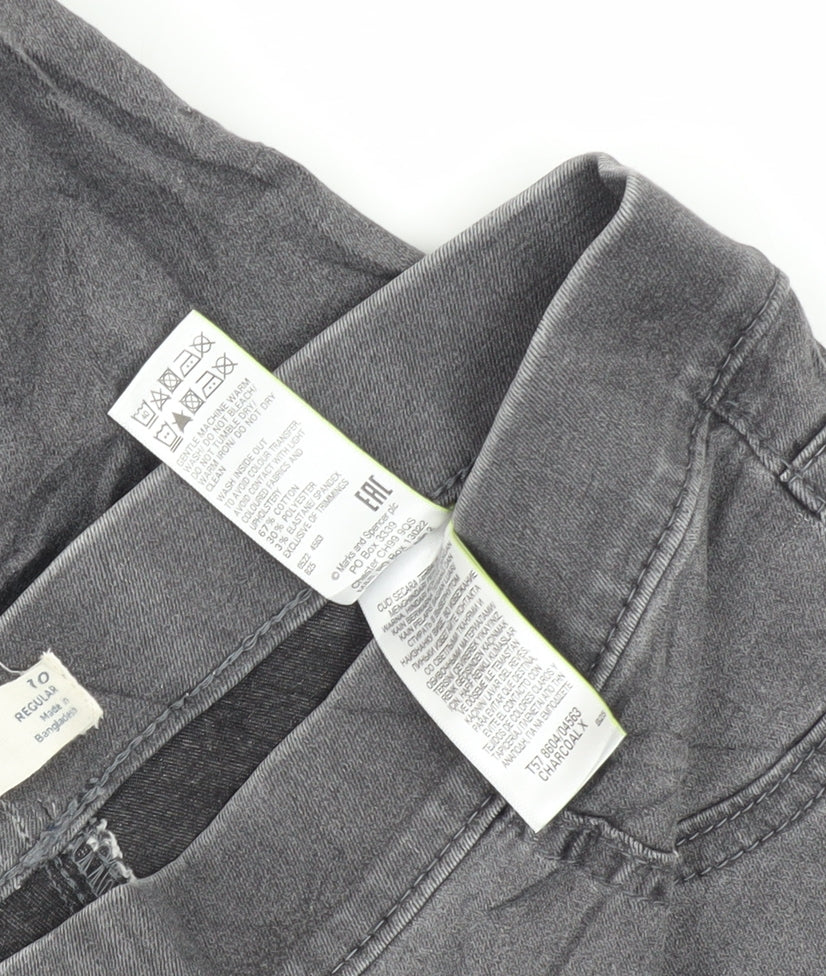 Womens UK Size 10 Marks and Spencer Regular Fit Jegging Grey Jeans