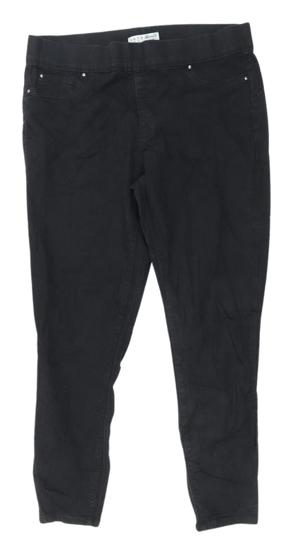 Denim Co. Women's Black Stretch Jeans Size 16