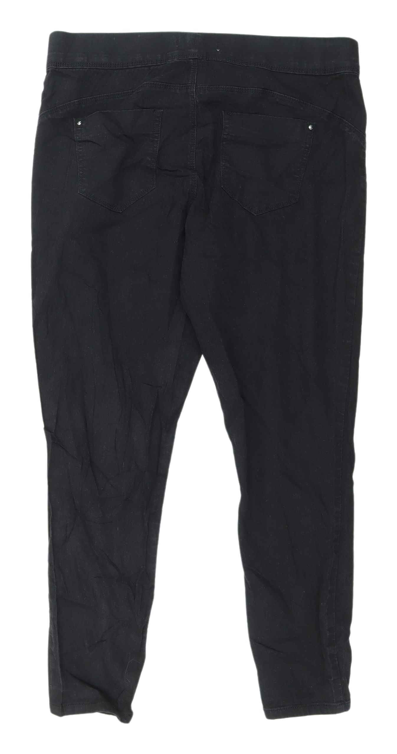 Denim Co. Women's Black Stretch Jeans Size 16