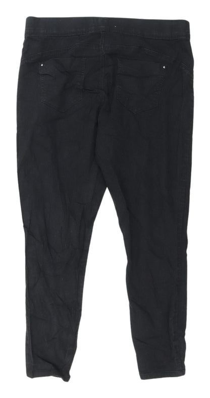 Denim Co. Women's Black Stretch Jeans Size 16