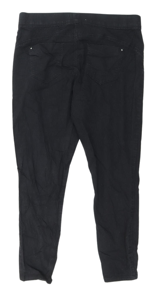 Denim Co. Women's Black Stretch Jeans Size 16