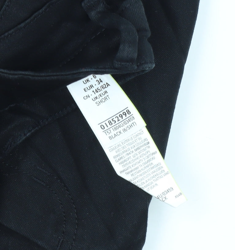 Womens UK Size 6 Marks and Spencer Slim Fit Slim Black Jeans