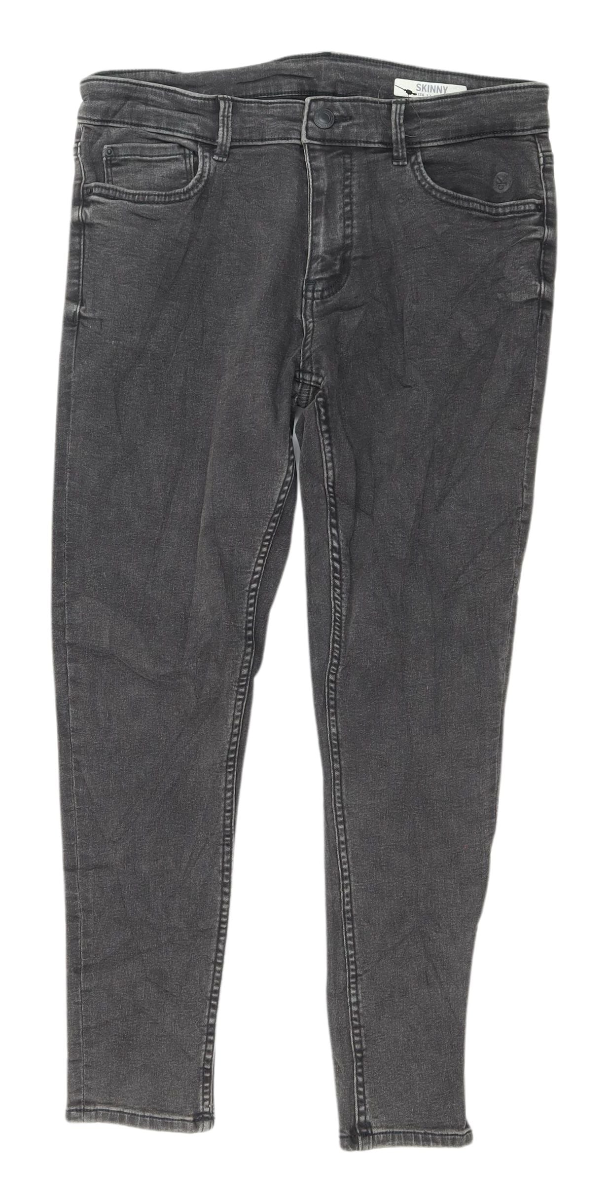 Womens UK Size 12 Marks and Spencer Slim Fit Skinny Black Jeans