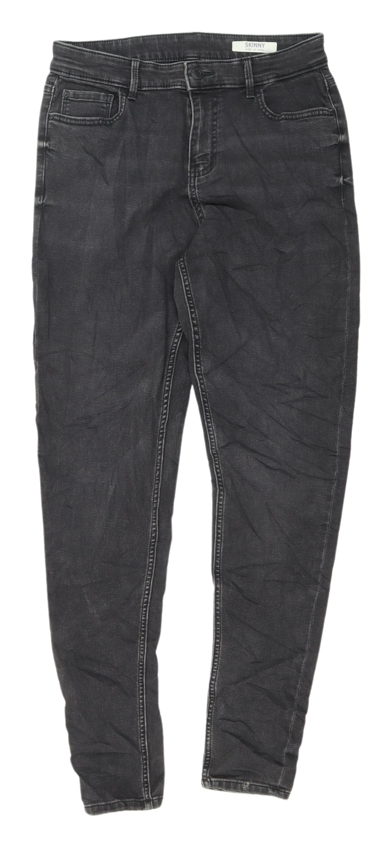 Womens UK Size 10 Marks and Spencer Slim Fit Skinny Black Jeans