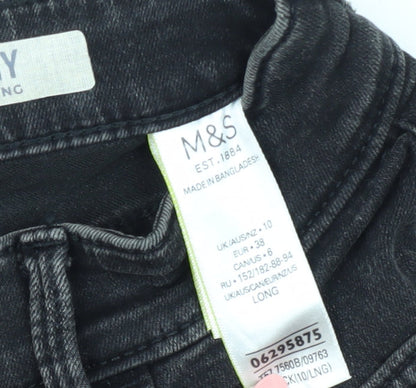 Womens UK Size 10 Marks and Spencer Slim Fit Skinny Black Jeans