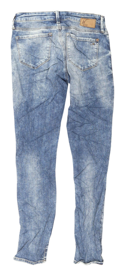 Womens UK Size 4 Mavi Slim Fit Skinny Blue Jeans