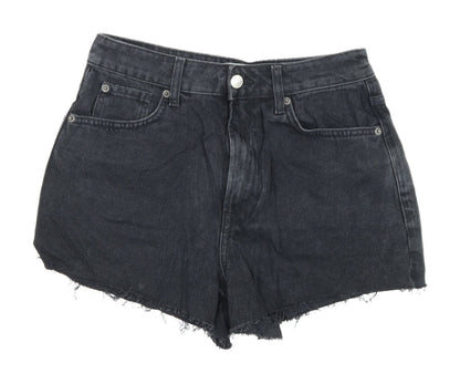 New Look Women's Black Cut-Off Denim Shorts Size 10