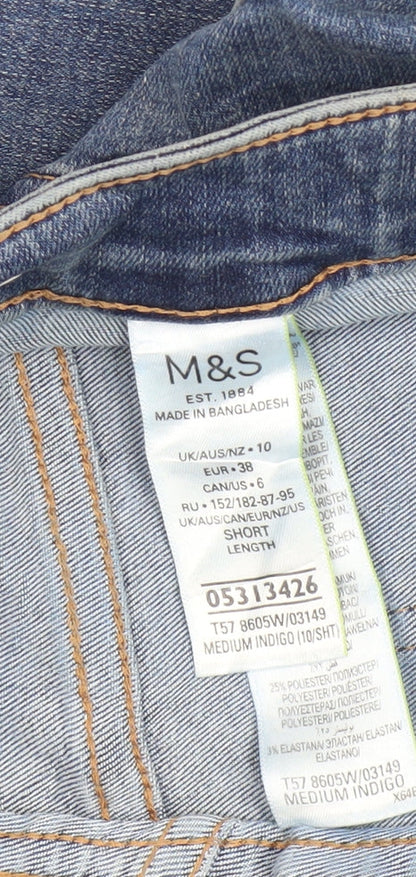 Womens UK Size 10 Marks and Spencer Slim Fit Skinny Blue Jeans