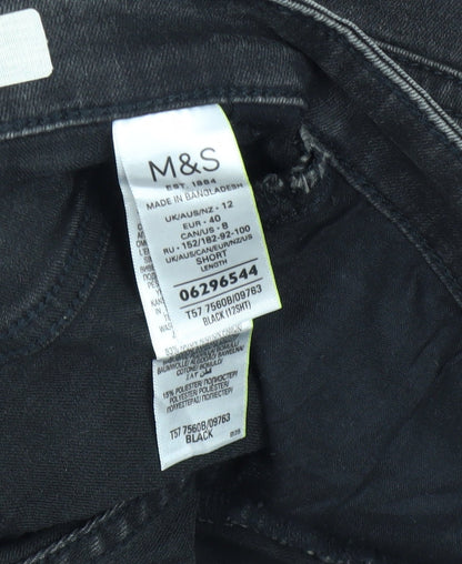 Womens UK Size 12 Marks and Spencer Regular Fit Skinny Black Jeans