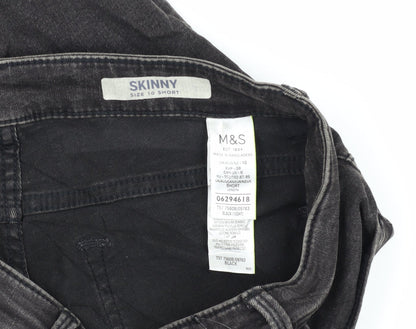 Womens UK Size 10 Marks and Spencer Slim Fit Skinny Black Jeans