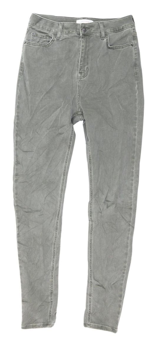 Womens UK Size 10 Marks and Spencer Slim Fit Skinny Green Jeans