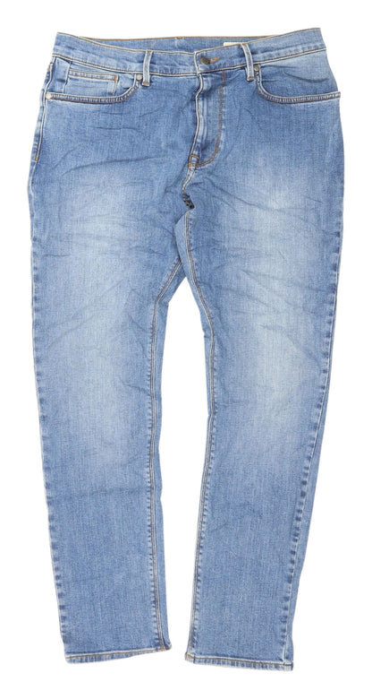 Marks and Spencer Men's Blue Slim Jeans Size 32
