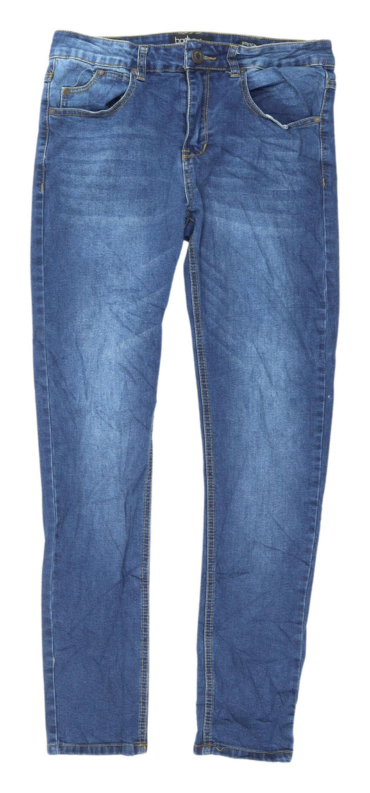 boohooMAN Men's Blue Skinny Jeans Size 32