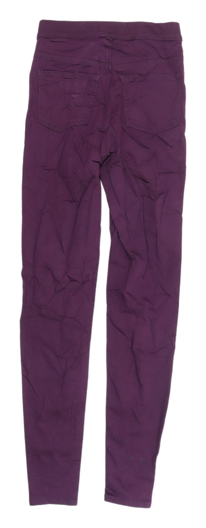 Womens UK Size 6 Marks and Spencer Slim Fit Jegging Purple Jeans