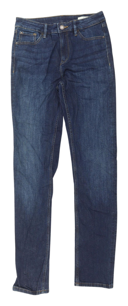 Womens UK Size 8 Marks and Spencer Slim Fit Straight Blue Jeans