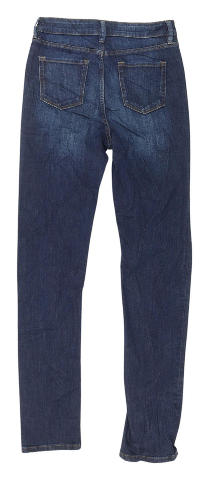Womens UK Size 8 Marks and Spencer Slim Fit Straight Blue Jeans