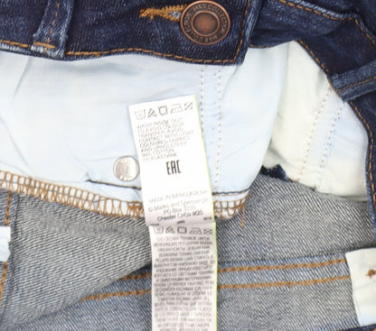 Womens UK Size 8 Marks and Spencer Slim Fit Straight Blue Jeans