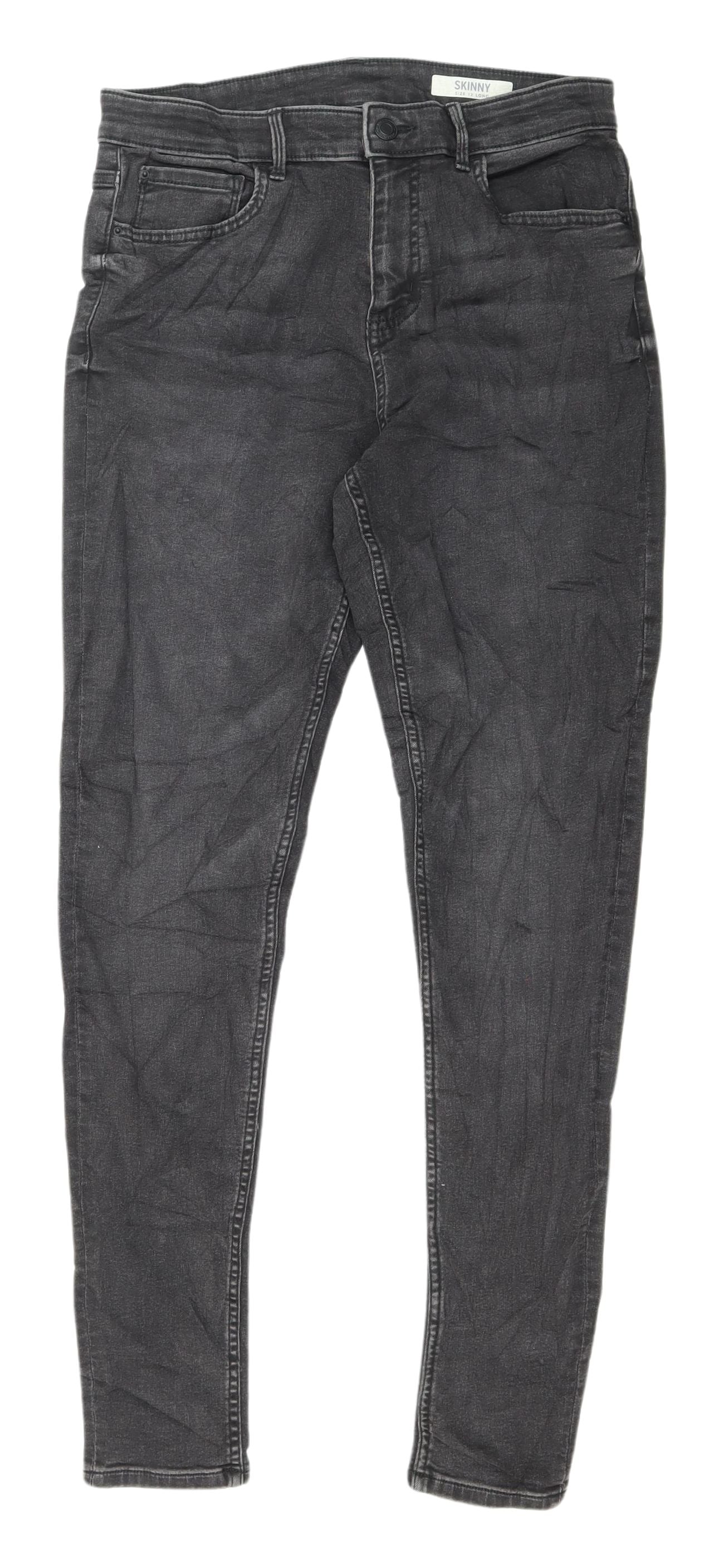 Womens UK Size 12 Marks and Spencer Regular Fit Skinny Black Jeans