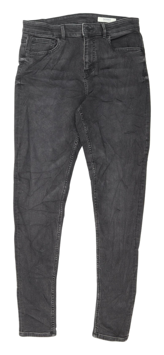 Womens UK Size 12 Marks and Spencer Regular Fit Skinny Black Jeans