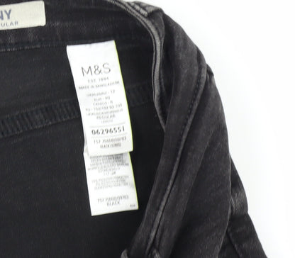 Womens UK Size 12 Marks and Spencer Regular Fit Skinny Black Jeans