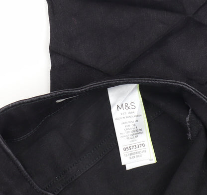 Womens UK Size 8 Marks and Spencer Slim Fit Skinny Black Jeans