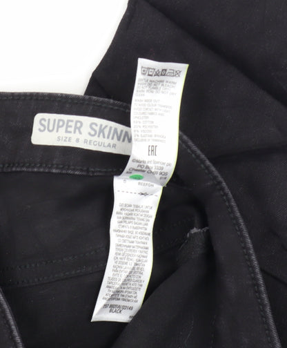 Womens UK Size 8 Marks and Spencer Slim Fit Skinny Black Jeans